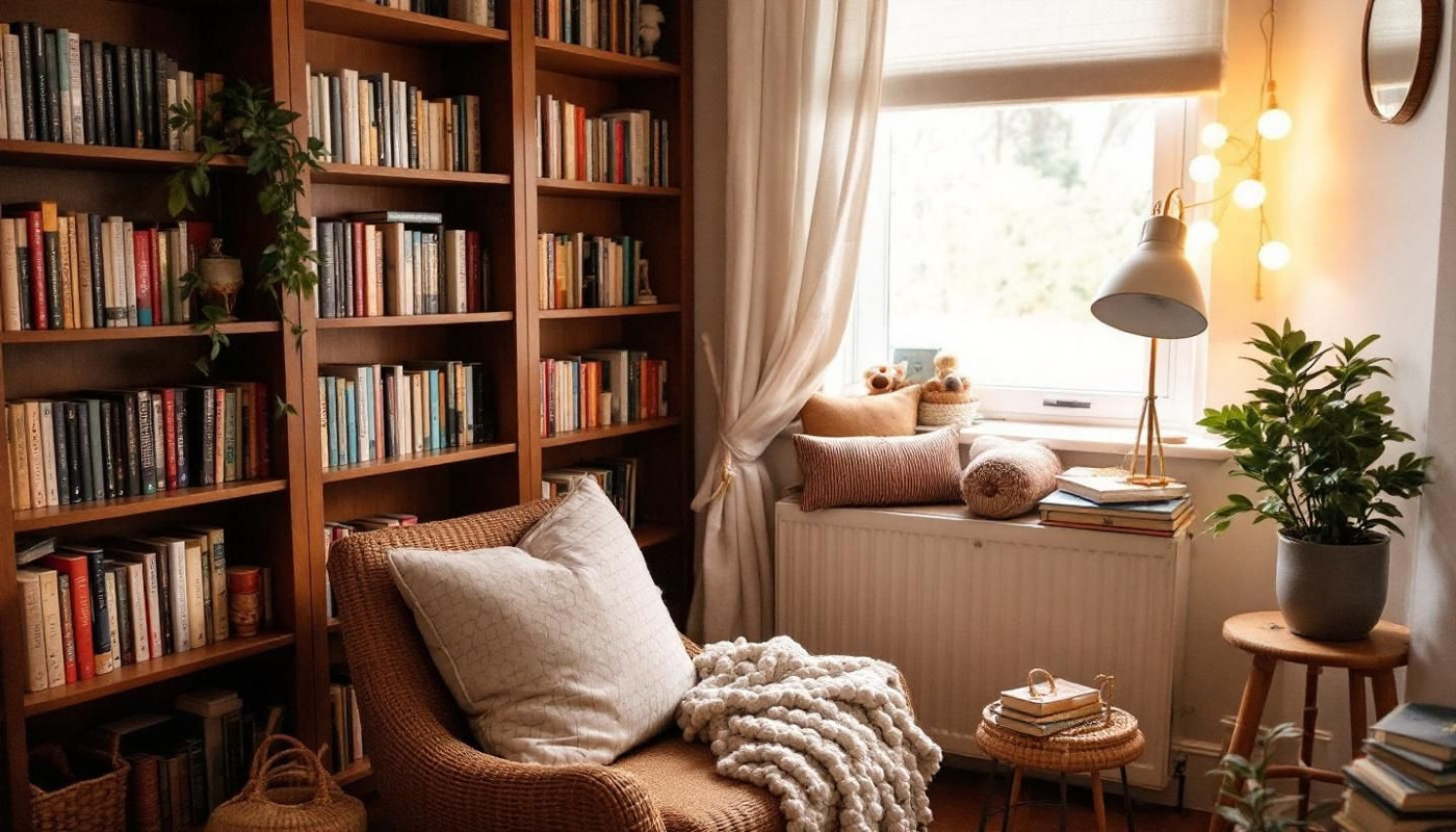 Créer un coin lecture cosy : techniques et inspirations